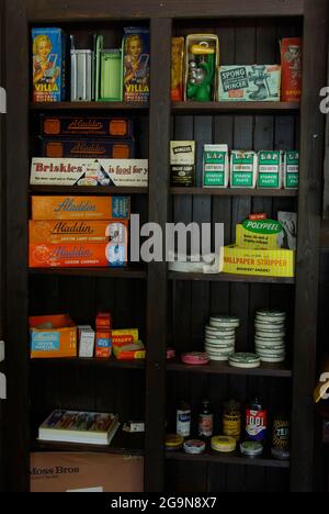 1950er `s Museum, Denbigh, Nordwales, Stockfoto